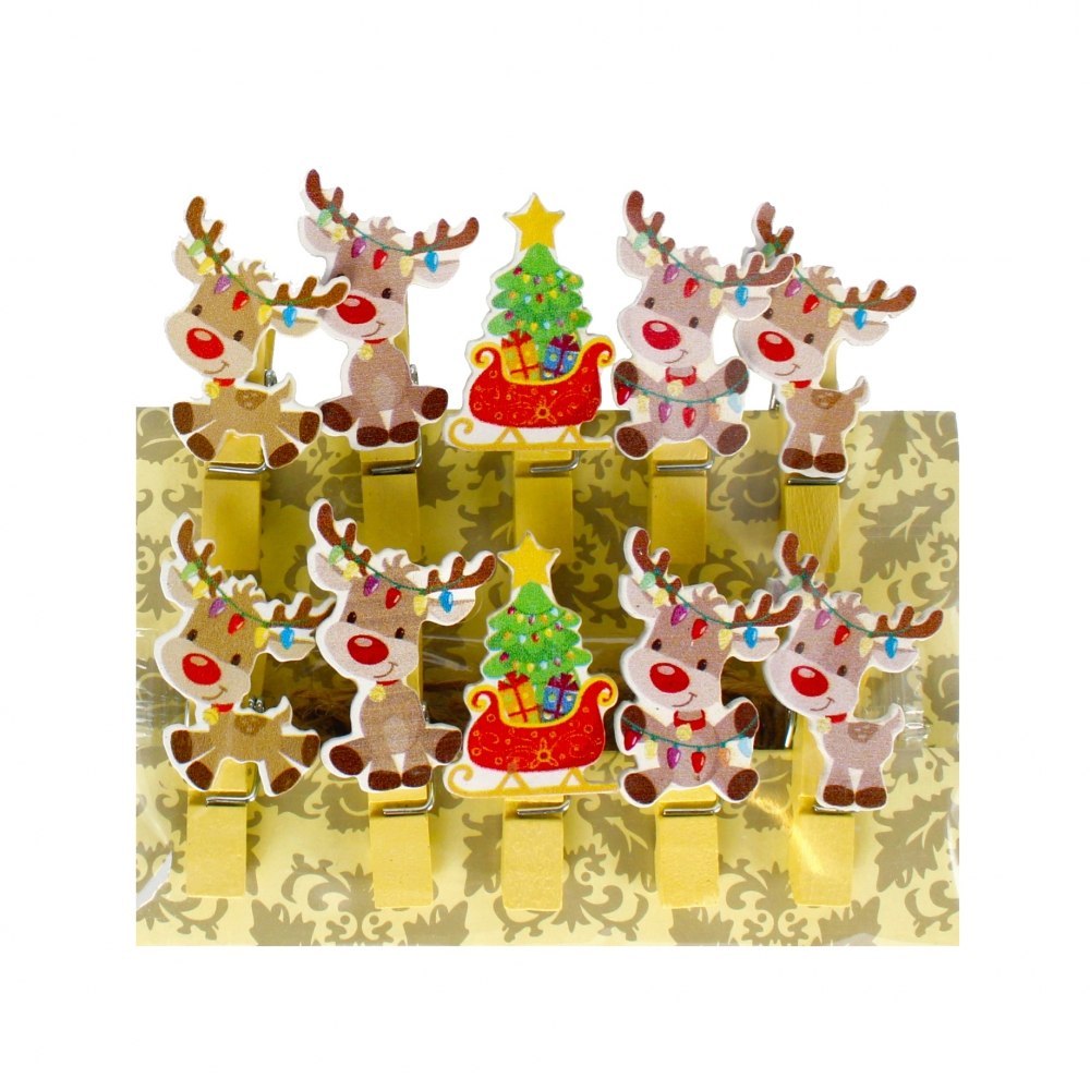 DECORATIVE BUCKLES REINDEER CHRISTMAS CRAFT WITH FUN 501907 CRAFT WITH FUN